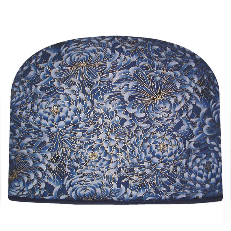Royal Blue Mums Tea Cozy