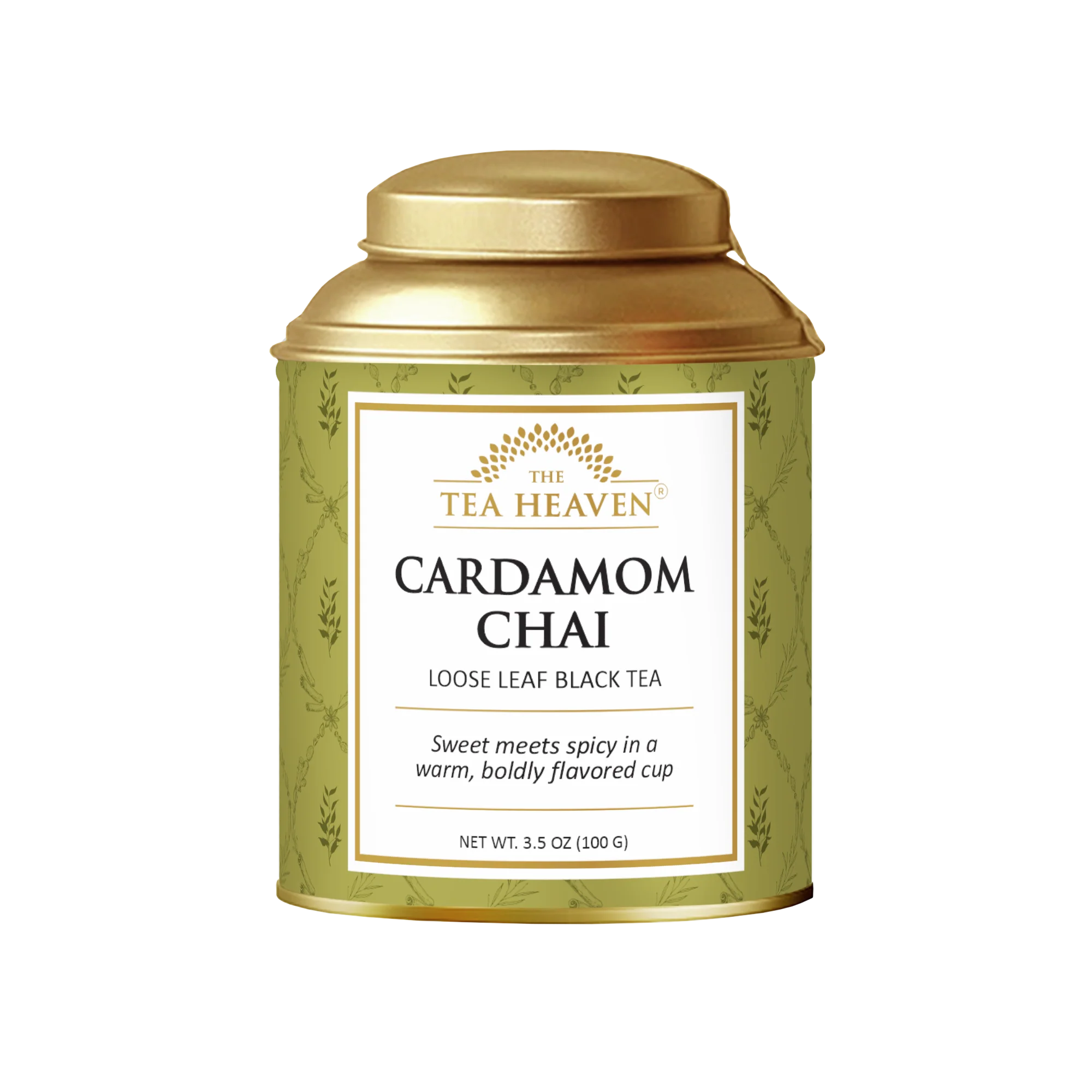 The Tea Heaven - Cardamom Chai Loose Leaf Tea Tin