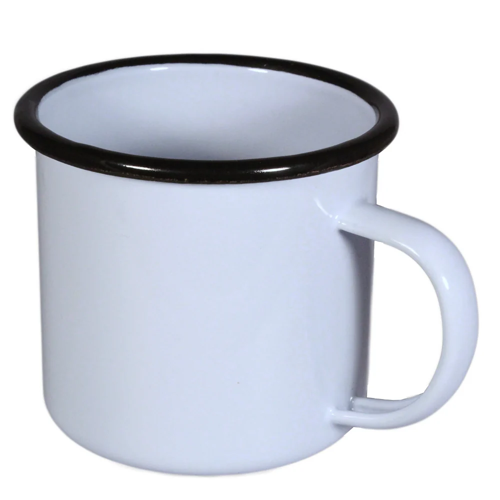 Blue Enamelware Mugs - Set of 4