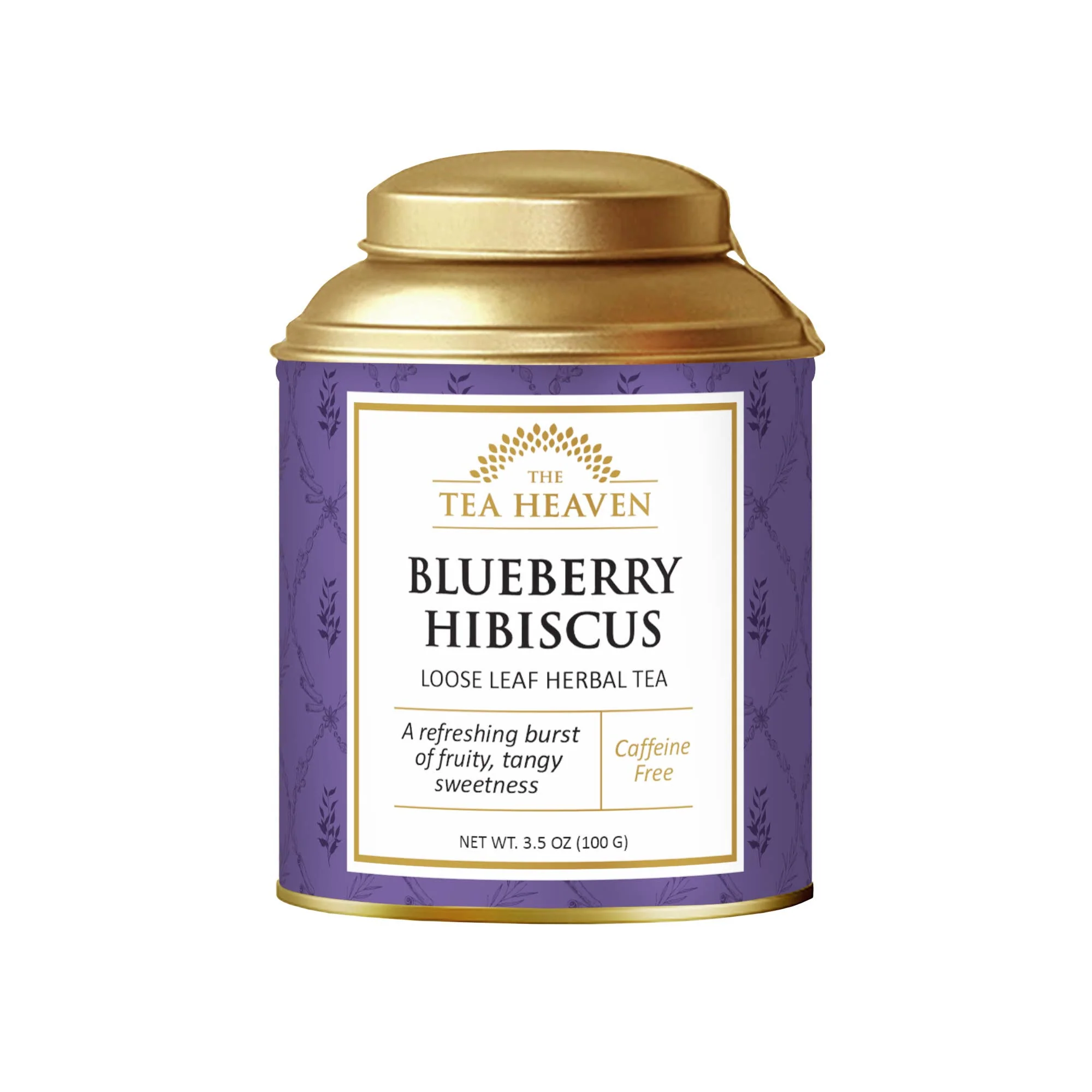 The Tea Heaven - Blueberry Hibiscus Loose Leaf Tea Tin