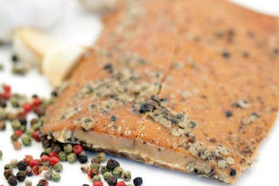 Alaska Smokehouse Smoked Pepper Garlic Salmon Fillet