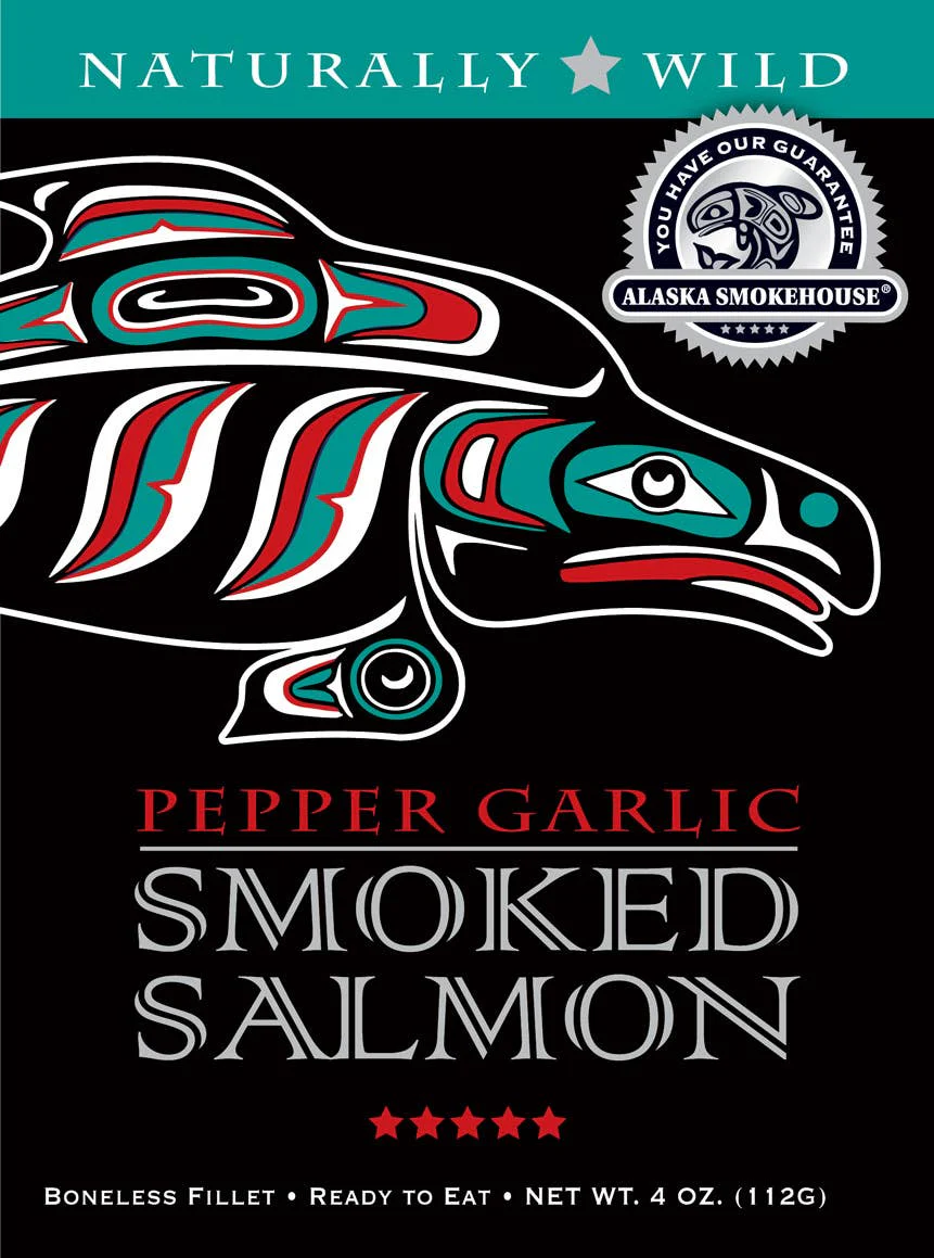 Alaska Smokehouse Smoked Pepper Garlic Salmon Fillet